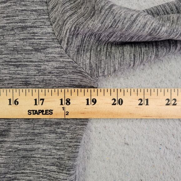 Roxy T Shirt Womens M Gray Pullover V Neck Workout Long Sleeve - Picture 6 of 7